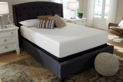 Ashley Furniture 12-inch memory foam mattress in a box, showing plush surface and supportive foam layers.