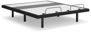 Ashley Furniture adjustable base with lumbar support and audio controls, featuring a sleek design and customizable positioning.