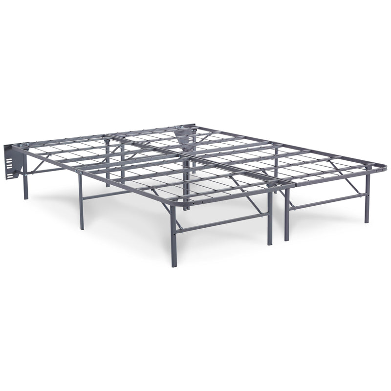 Ashley Furniture 8-inch chime innerspring mattress set with quilted top, designed for comfort and support in a bedroom.