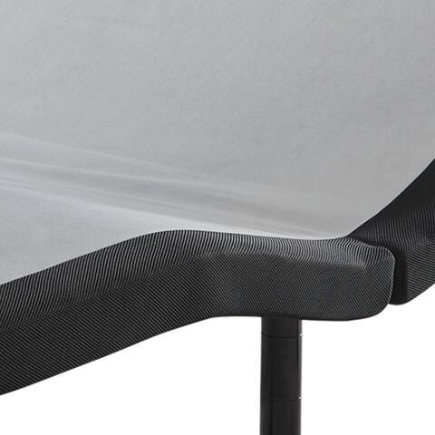 Ashley Furniture Chime 10-inch hybrid mattress set with plush fabric, showing the mattress surface and supportive design.