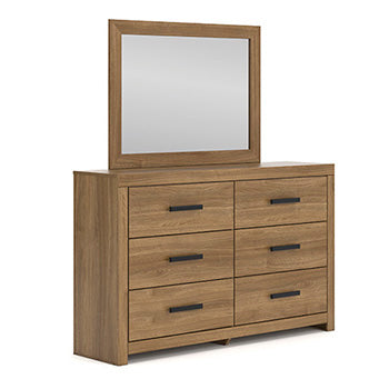 Ashley Furniture Broachmyn dresser with sleek wood finish and multiple drawers for ample storage.