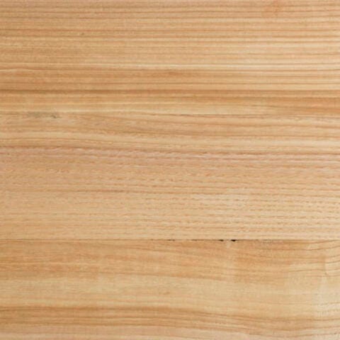 Swatch of Ashley Furniture Kinlanni bedroom set in natural wood finish, showcasing the wood grain and elegant bedroom furniture style.