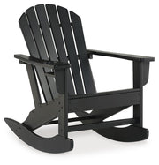 Ashley Furniture Sundown Treasure outdoor seating set with cushioned chairs and table, ideal for patio relaxation.