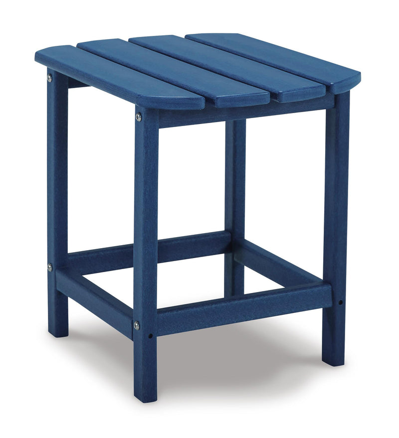 Ashley Furniture Sundown Treasure outdoor table set with a sleek table and matching chairs, perfect for patio or garden seating.