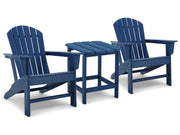Outdoor table set from Ashley Furniture's Sundown Treasure collection, featuring a stylish table and seating for outdoor relaxation.