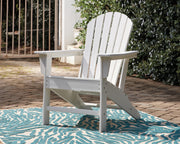Ashley Furniture Sundown Treasure outdoor seating set with table and chairs, ideal for patio or garden relaxation.