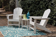 Ashley Furniture Sundown Treasure outdoor seating set with table and chairs, perfect for patio or backyard relaxation.