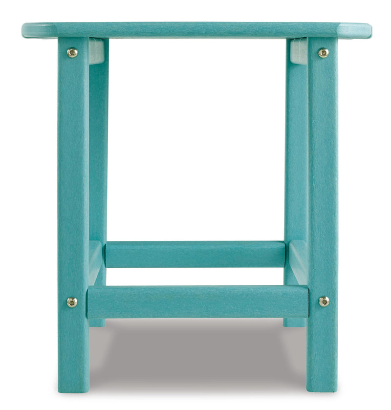 Ashley Furniture Sundown Treasure outdoor seating set with table and chairs, featuring a stylish design and durable outdoor materials.
