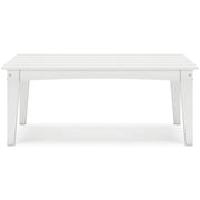 Outdoor cocktail table from the Hyland Wave collection by Ashley Furniture, featuring a stylish design and sturdy construction.