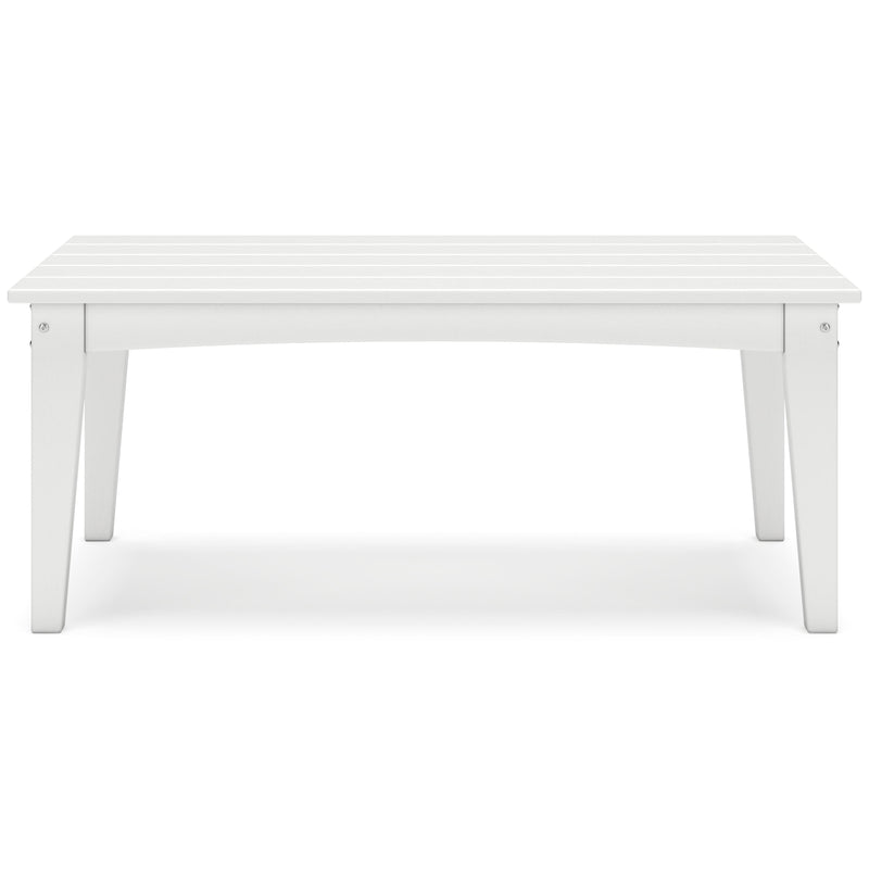 Outdoor cocktail table from the Hyland Wave collection by Ashley Furniture, featuring a stylish design and sturdy construction.