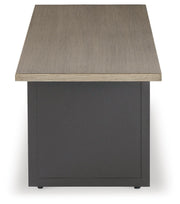 Ashley Furniture Bree Zee outdoor end table with a sleek, modern design and durable finish, perfect for outdoor seating areas.