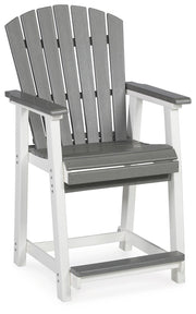 Outdoor dining set by Ashley Furniture featuring a table and chairs, ideal for outdoor patio or garden dining areas.