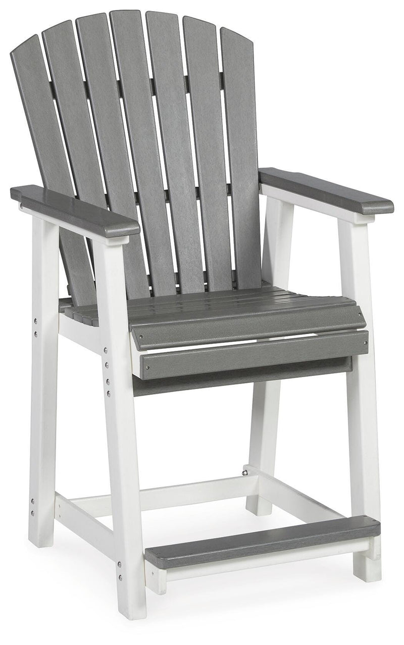 Outdoor dining set by Ashley Furniture featuring a table and chairs, ideal for outdoor patio or garden dining areas.
