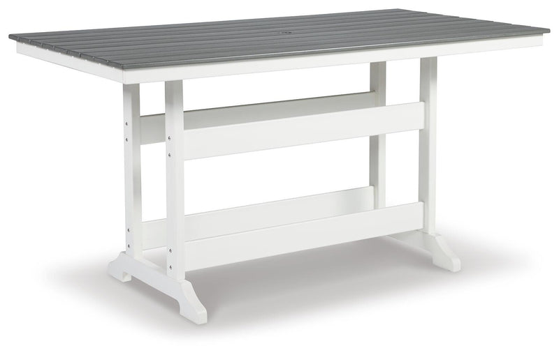 Outdoor dining set by Ashley Furniture featuring a table and chairs, perfect for patio and outdoor dining spaces.