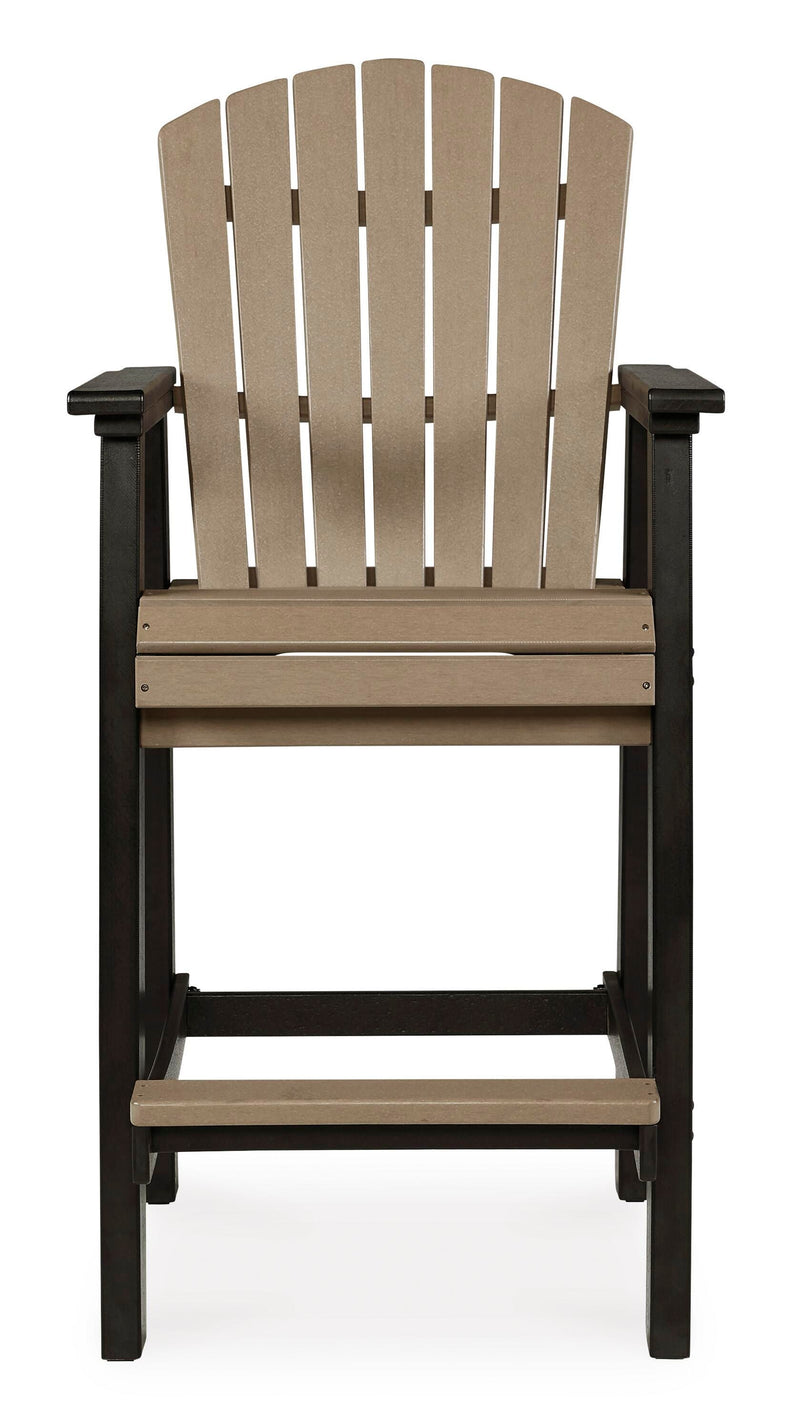 Ashley Furniture Fairen Trail outdoor dining set with a table and chairs, designed for outdoor meals and gatherings.