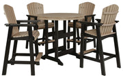 Fairen Trail outdoor dining set by Ashley Furniture with a table and chairs, suitable for patio or garden outdoor dining.