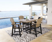 Ashley Furniture Fairen Trail outdoor dining set featuring a table and chairs for outdoor meals and gatherings.