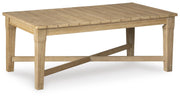 Ashley Furniture Carter Hall outdoor table set with a round table and matching chairs, perfect for outdoor dining and relaxation.