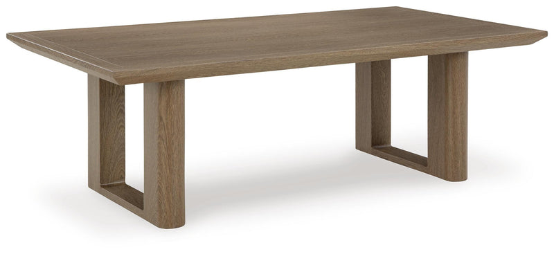 Outdoor seating set by Ashley Furniture featuring beige cushions and a sturdy metal frame, perfect for patio relaxation.