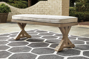 Outdoor dining set by Ashley Furniture featuring a table and chairs, perfect for patio or garden dining.