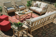 Ashley Furniture Clare View outdoor sofa with cushion, featuring stylish design and comfortable seating for outdoor spaces.