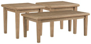Outdoor table set by Ashley Furniture featuring a round table and matching chairs, ideal for outdoor gatherings.