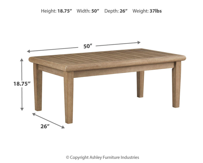 Gerianne outdoor occasional table set by Ashley Furniture with a round table and matching chairs, suitable for patio or garden use.