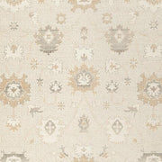Swatch of Ashley Furniture Calkin Rug with intricate pattern in neutral tones, showcasing soft woven texture and stylish design.