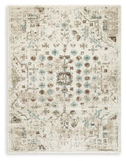 Ashley Furniture Jossler Rug in neutral tones, showcasing soft woven texture and stylish design for living room decor.