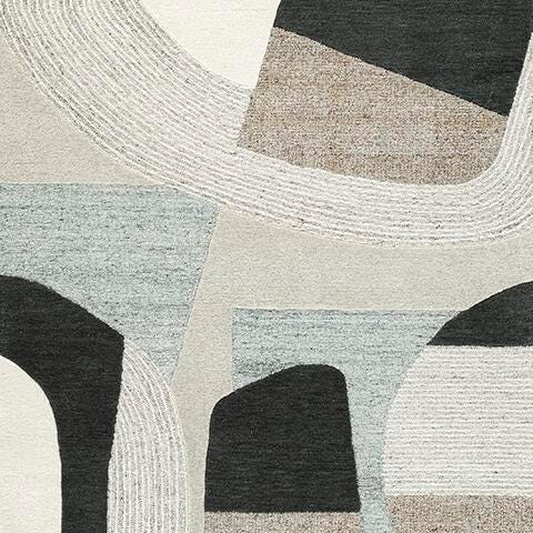 Medium 5x7 Ashley Furniture Edrickhill rug with intricate patterns and neutral tones, ideal for living room or bedroom decor.