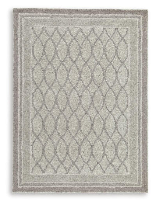 Ashley Furniture Wimney Medium Rug with intricate design, featuring soft, plush fibers in earthy tones for cozy home decor.