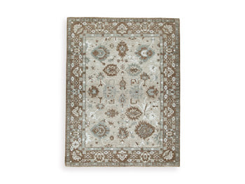 Ashley Furniture Ainswick Memory Foam Rug with plush surface and modern design, ideal for cozy home decor.