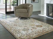 Ashley Furniture Ainswick memory foam rug in a 4x3 crop, featuring plush memory foam material and a soft, textured surface.