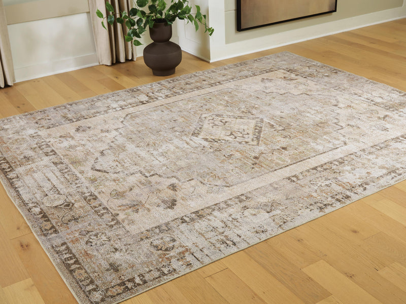 Ashley Furniture washable rug from the Livdon collection, 4x3 feet, featuring a durable, stylish design perfect for any living space.