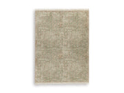 Ashley Furniture Rossbury Rug with intricate patterns in neutral tones, perfect for adding style to living spaces.