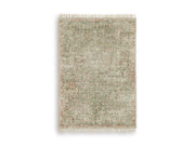 Ashley Furniture Rossbury Rug with a soft, woven design in neutral tones, perfect for adding warmth to any living space.