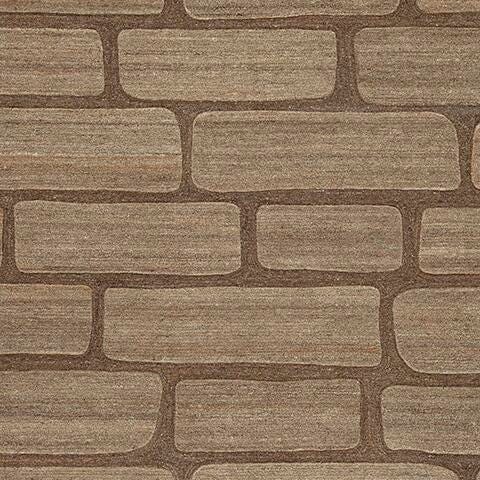 Swatch image of the Orest Rug by Ashley Furniture showcasing its textured, neutral-toned design and fabric details.