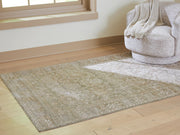 Ashley Furniture Neroham Rug in a 4x3 crop, featuring a stylish, textured rug with intricate patterns.