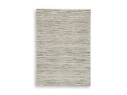 Ashley Furniture Eljory Rug featuring a detailed, textured pattern in warm tones, ideal for adding style to living spaces.