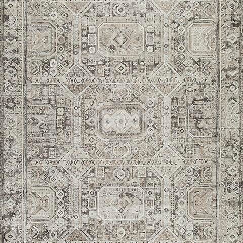 Ashley Furniture Junley Rug swatch with textured fabric in neutral tones, showcasing the rug's soft and stylish design.