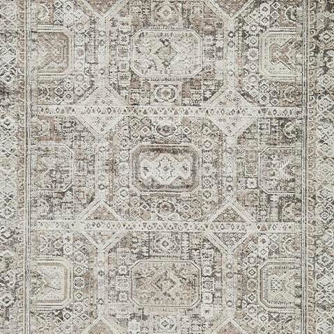 Ashley Furniture Junley Rug in neutral tones, showcasing a cozy, textured rug with intricate pattern details.