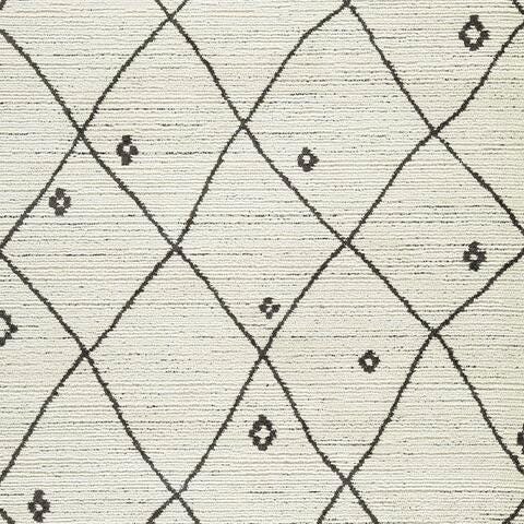 Ashley Furniture Fenriston Rug in neutral tones, showcasing a textured woven pattern suitable for living rooms or bedrooms.