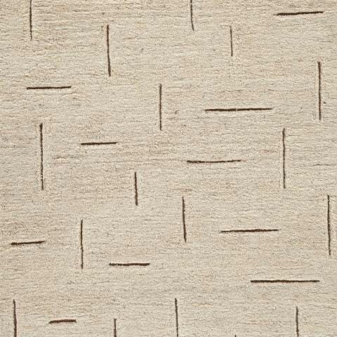 Ashley Furniture Clayman Rug swatch showing textured woven pattern in neutral earthy tones.