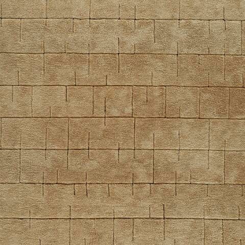 Ashley Furniture Luzmont Rug swatch showing textured fabric in neutral tones, ideal for cozy living spaces.