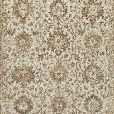 Swatch of Ashley Furniture Sableridge Medium Rug showing soft, neutral-toned woven fabric with subtle pattern details.
