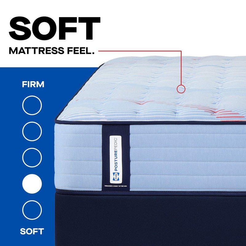 Sealy Fayette Spring Mattress with plush top layer and supportive construction, shown in a bright, modern bedroom setting.