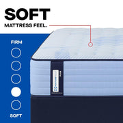 Sealy Newland Spring Mattress showing a plush, cushioned surface with quilted fabric and supportive edges for a comfortable sleep.