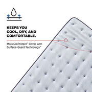 Sealy Montvale Innerspring Mattress with plush top comfort and supportive coil system, shown in a bedroom setting