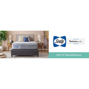 Sealy Lacey Hybrid Mattress with plush top and supportive foam layers, shown in a modern bedroom setting.