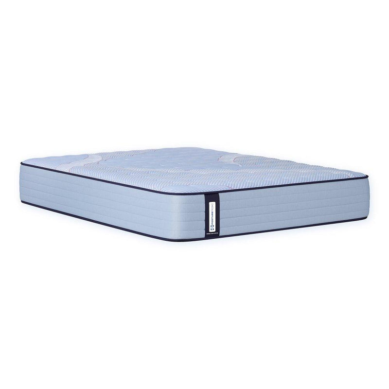 Sealy Montvale Innerspring Mattress with plush fabric cover and supportive inner springs, designed for comfort and durability.